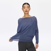 Oneup亚麻一字领蝙蝠袖长袖 商品缩略图3