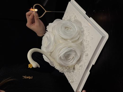 网红天鹅款蛋糕（6寸）送不锈钢餐盘 商品图2