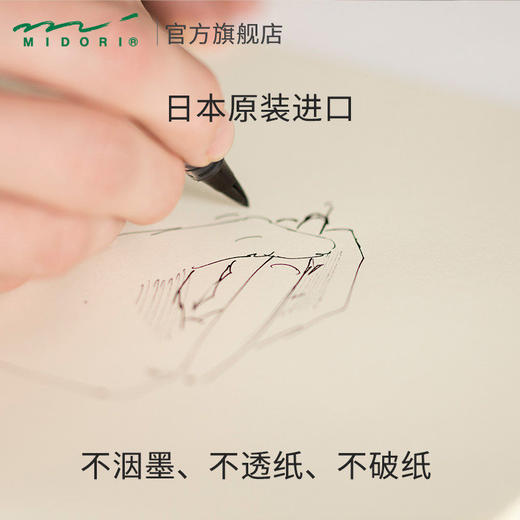 日本MIDORI笔记本MD Notebook手帐本旅行记录手帐内芯记事本自由 商品图1