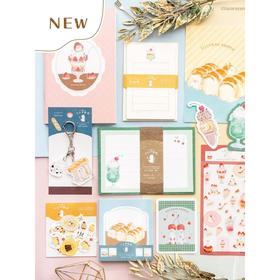 日本古川纸工tocorocomugi联名限定便签本贴纸明信片