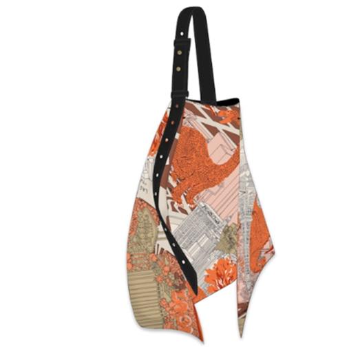 北京仓｜Inoui Editions-VEGAS ORANGE-橙色 丝巾包  ［法国设计师］ 商品图0