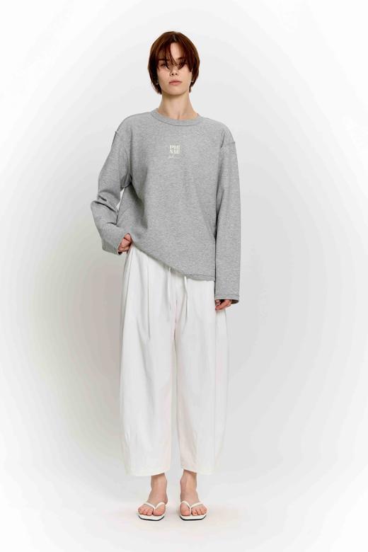 撞色印花长袖T恤 商品图0