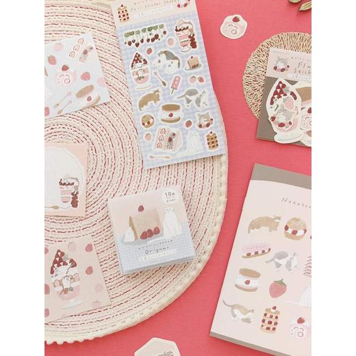 日本tobi联名限定便签贴纸垫板便利贴猫猫手帐素材 商品图0