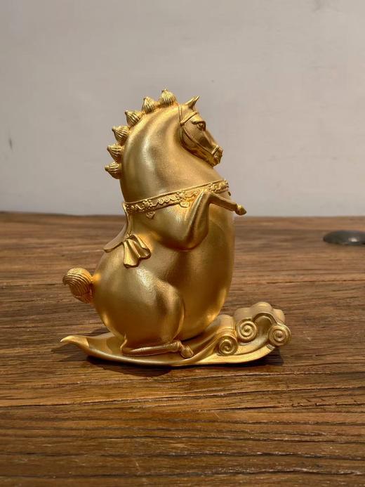 武家慧《福马满仓》24k古法金小马摆件 商品图1