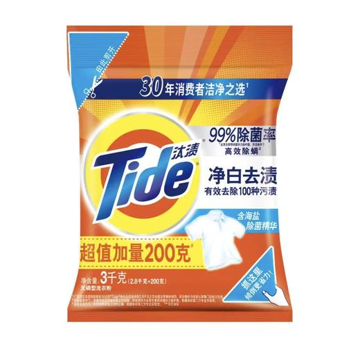 汰渍净白去渍洗衣粉3kg 商品图0