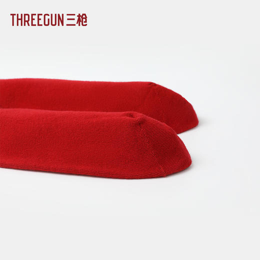Threegun三枪 吉庆福气满满中筒男红袜(1双装)-T90065Z03 商品图4