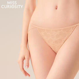 3条98元好奇蜜斯性感三角内裤女低腰无痕蕾丝透气纯棉7A抗菌裆夏-米奥内裤