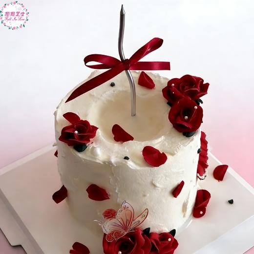 【情人节】告白玫瑰 | 当蝴蝶轻吻玫瑰，就像爱情降临的瞬间，这款蛋糕，为您的告白时刻增添浪漫仪式感~ 商品图2