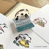 日本仓桥伶限定亚克力透明格子少女猫咪绘本风漫画手帐 商品缩略图3