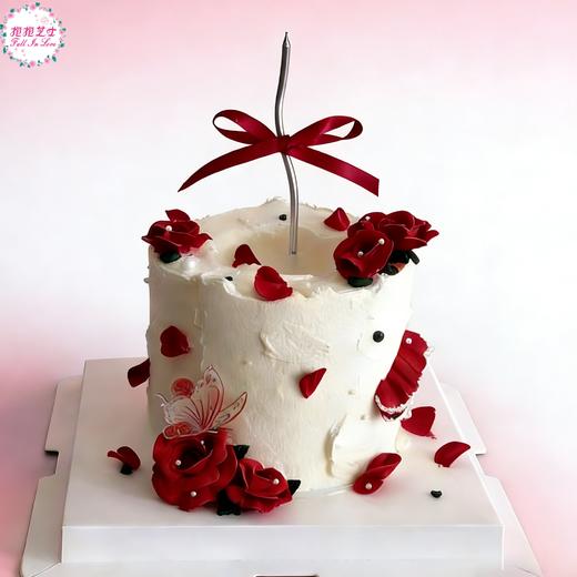 【情人节】告白玫瑰 | 当蝴蝶轻吻玫瑰，就像爱情降临的瞬间，这款蛋糕，为您的告白时刻增添浪漫仪式感~ 商品图1