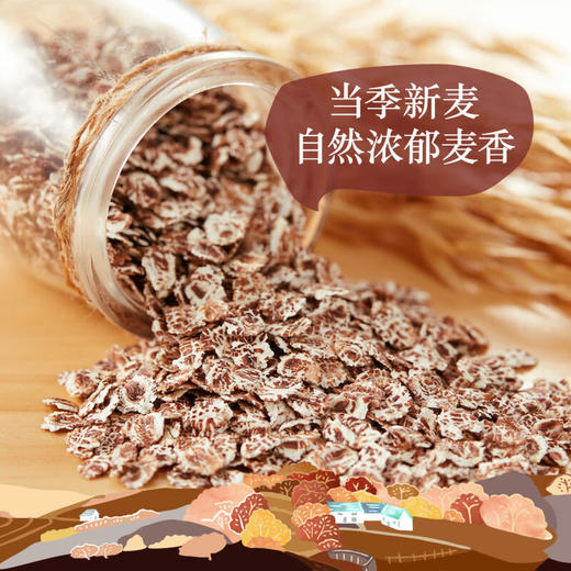 中粮悠采低糖高纤冲调黑麦片1kg/罐 商品图3