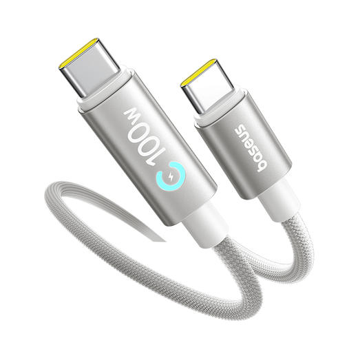 【春季主推】倍思 灵犀系列 智能断电快充数据线Type-C to Type-C 100W 商品图0