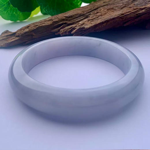 派瑞翡翠 翡翠手镯 糯种 浅紫色 商品图2