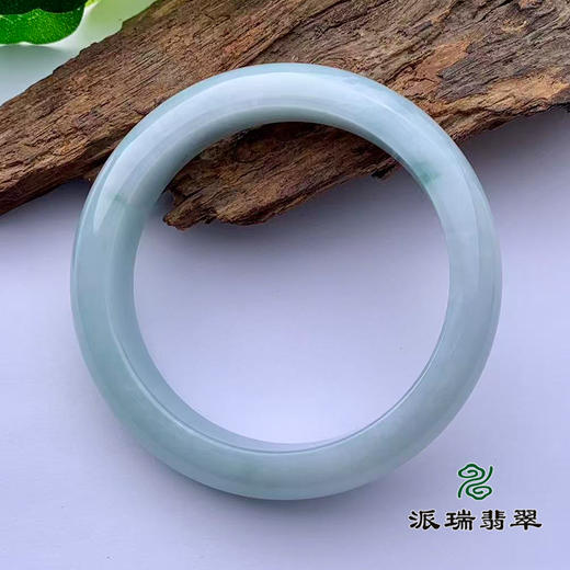 派瑞翡翠 翡翠手镯 糯种 绿色 商品图2