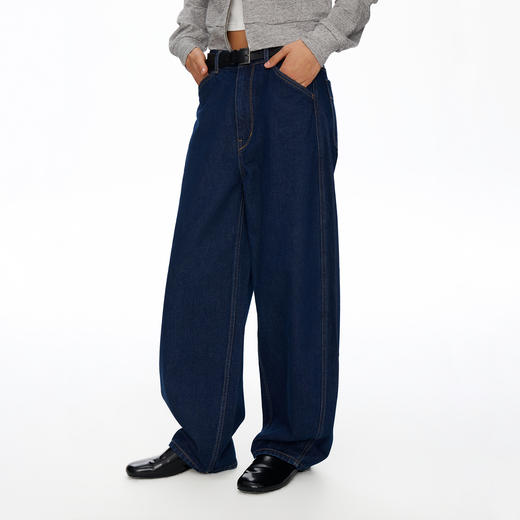 Oneup复古蓝牛仔香蕉裤 商品图3