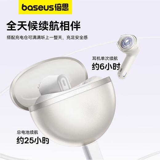 【京东自营热销50W+】Baseus/倍思 Bowie E5 半入耳真无线蓝牙耳机 舒适佩戴 通话降噪长续航 蓝牙5.3 商品图2