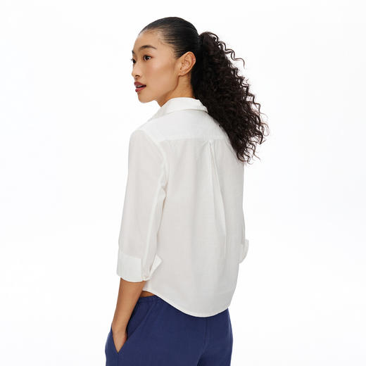Oneup花边七分袖衬衫 商品图3