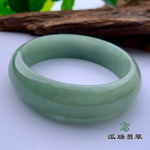 派瑞翡翠 翡翠手镯 糯种 绿色 商品图3