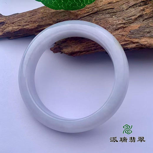 派瑞翡翠 翡翠手镯 糯种 紫色 商品图3