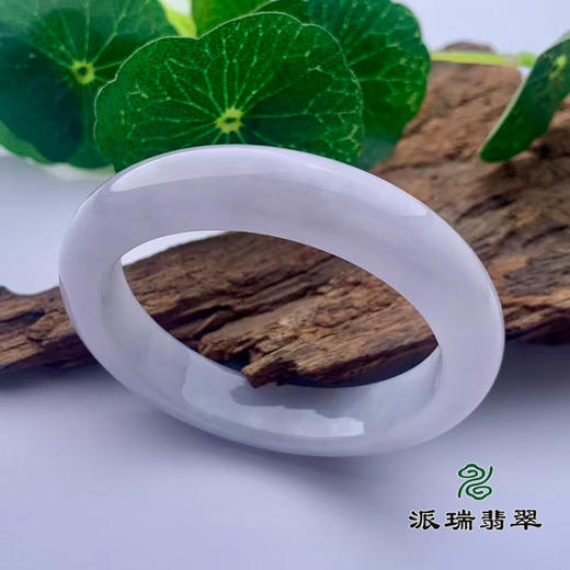 派瑞翡翠 翡翠手镯 糯种 紫色 商品图0