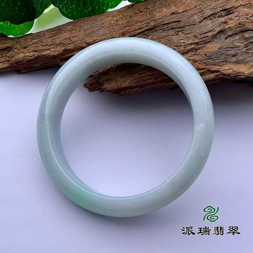 派瑞翡翠 翡翠手镯 糯种 绿色 商品图3