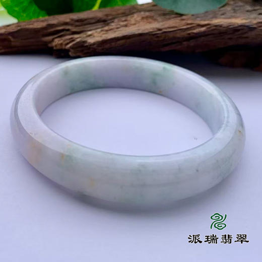 派瑞翡翠 翡翠手镯 糯种 绿色 商品图3