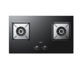 美的（510659）JZY-X46 嵌入式燃气灶 钢化玻珐 双头 液化气