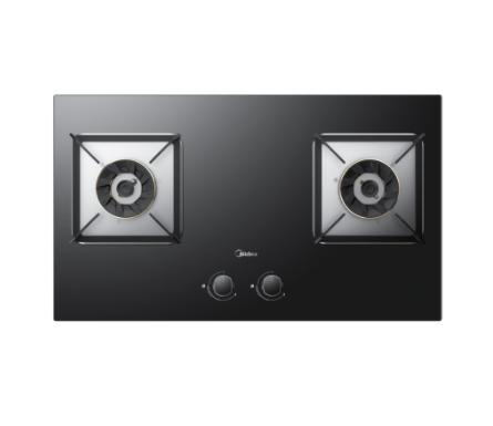 美的（510659）JZY-X46 嵌入式燃气灶 钢化玻珐 双头 液化气 商品图0