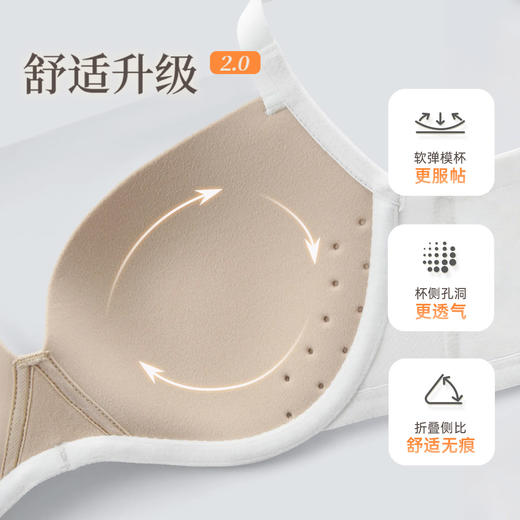 奶糖派防走光舒适蕾丝抹胸内衣女大胸显小文胸独白内搭背心胸罩 商品图2