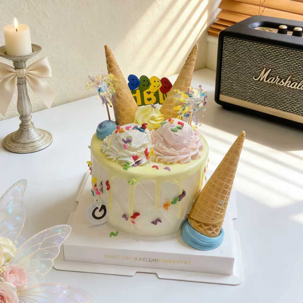 甜筒冰淇淋 6/8英寸蛋糕