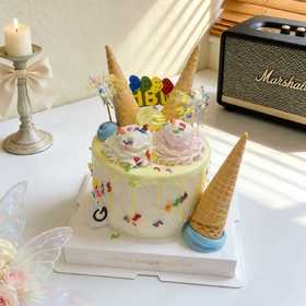 甜筒冰淇淋 6/8英寸蛋糕