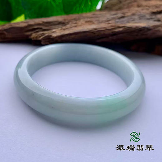 派瑞翡翠 翡翠手镯 糯种 绿色 商品图2