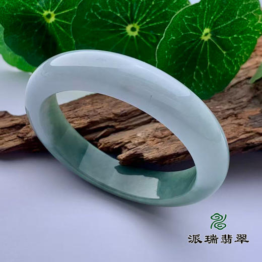 派瑞翡翠 翡翠手镯 糯种 绿色 商品图0