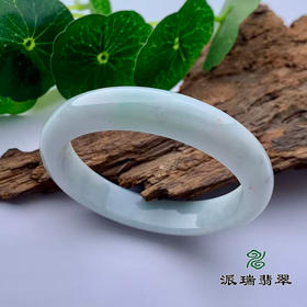 派瑞翡翠 翡翠手镯 糯种 绿色
