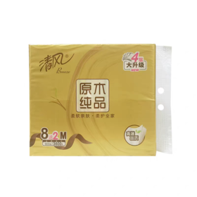 清风金装90抽4层M码8包装抽纸（BR81MJ1）8包/提