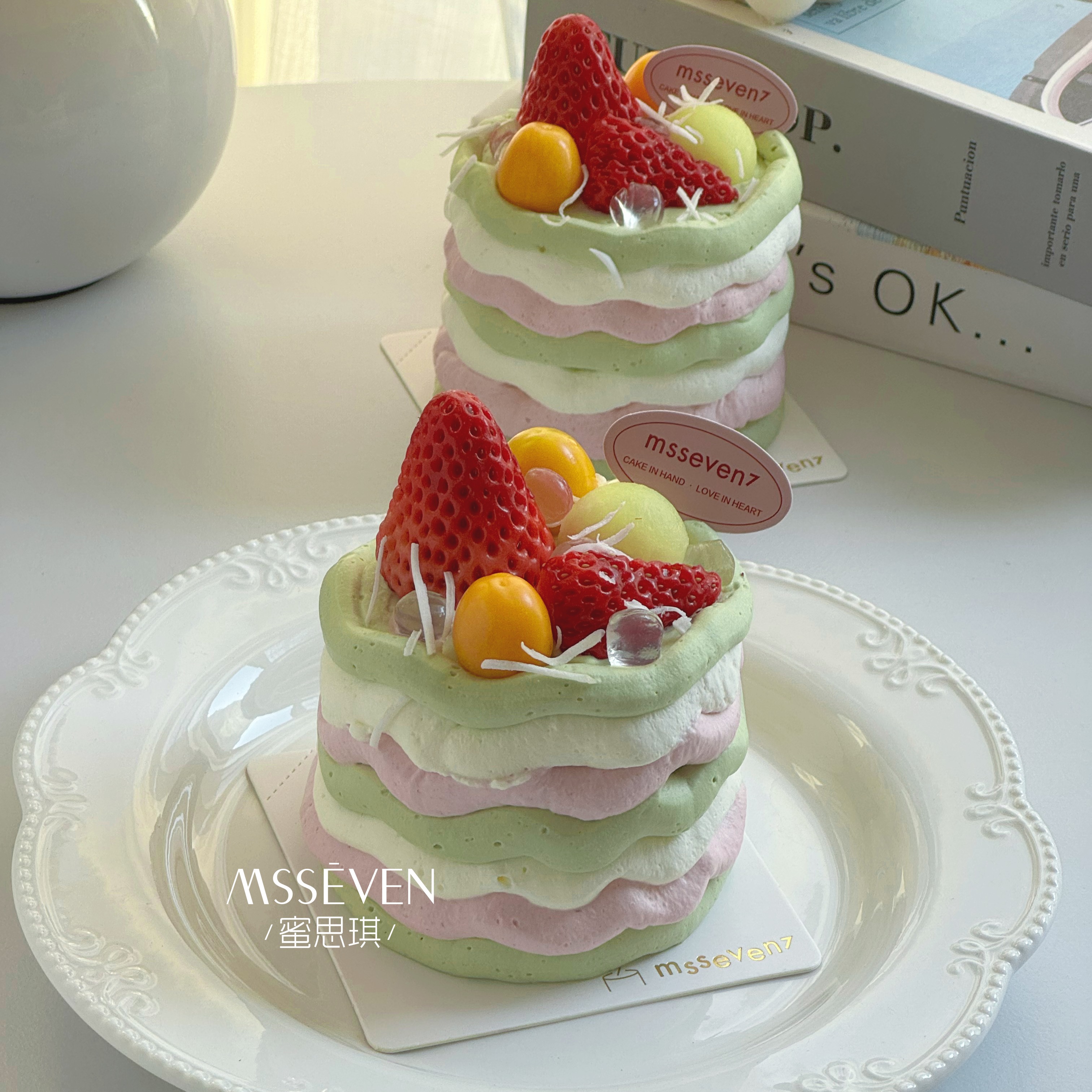 油画玫珑小奶糕