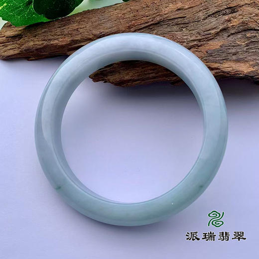 派瑞翡翠 翡翠手镯 糯种 绿色 商品图3
