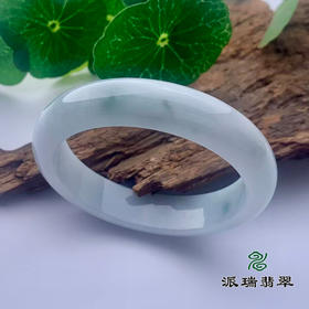 派瑞翡翠 翡翠手镯 糯种 绿色