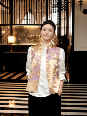 盛唐牡丹| 真丝老缎花卉马甲