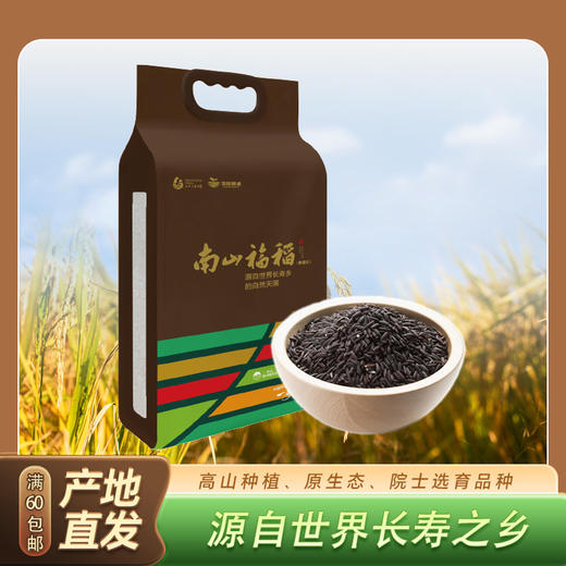 0593【国企严选，山海食材】南山福稻 （一级黑糯米）2.5kg 商品图0