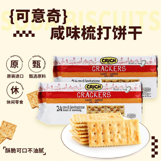 意大利进口可意奇-咸味梳打饼干250g/袋 商品图0