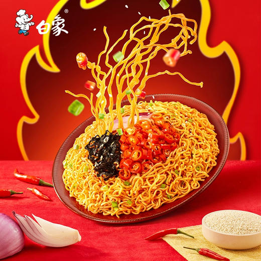 白象-大辣娇经典火鸡拌面119g×5袋/包 商品图1