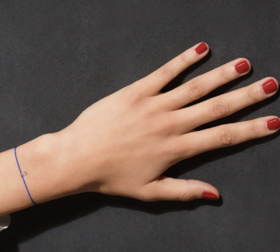 订购12周到｜La Brune et La Blonde-BB-蓝色 0.1克拉钻石 18K白金 手链［法国设计师］