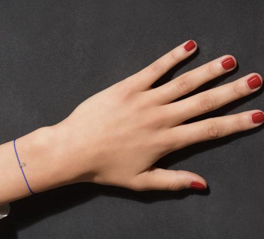 订购12周到｜La Brune et La Blonde-BB-蓝色 0.1克拉钻石 18K白金 手链［法国设计师］ 商品图0