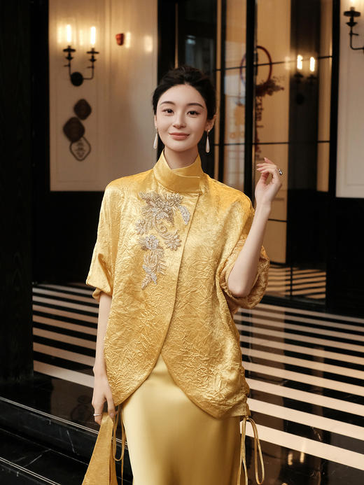 盛唐婧| 鎏光串珠衬衫 商品图0