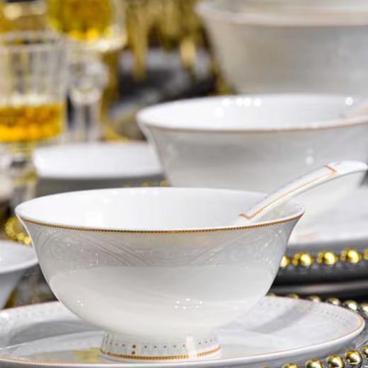 耐高温可洗碗机微波炉消毒柜适用凡瑞斯旭日韶华骨瓷餐具散件 商品图1