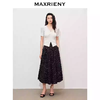玛克门店发货：MAXRIENY优雅复古感V领抽褶复古珍珠边毛衫货号：MC85SW301 商品缩略图0