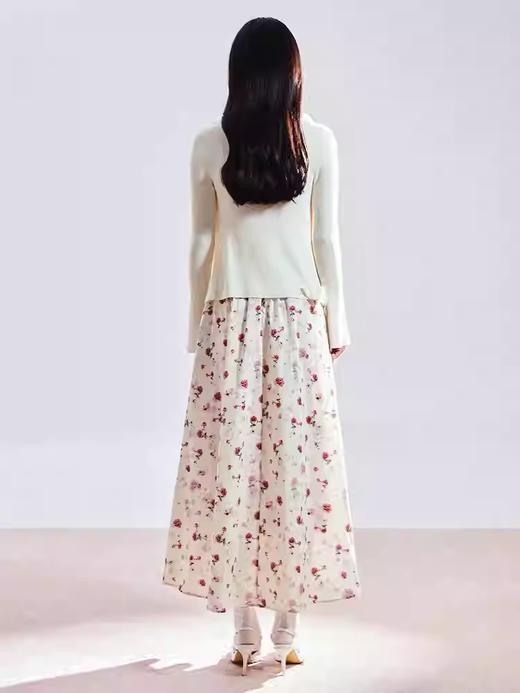 玛克门店发货：迪丽热巴同款]优雅修身v领针织开衫MU86JA003 商品图2