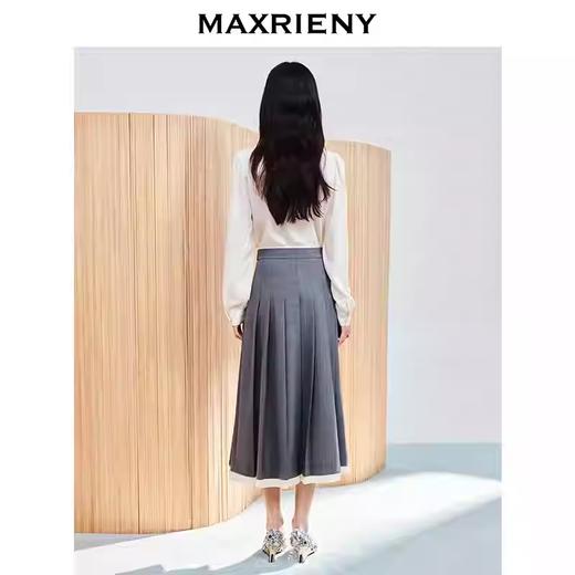 玛克门店发货：MAXRIENY复古感少女百褶西装半裙货号：MC86SK033 商品图2