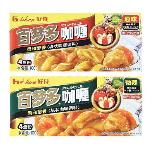 好侍百多梦原味丨微辣咖喱100g/盒 商品图5